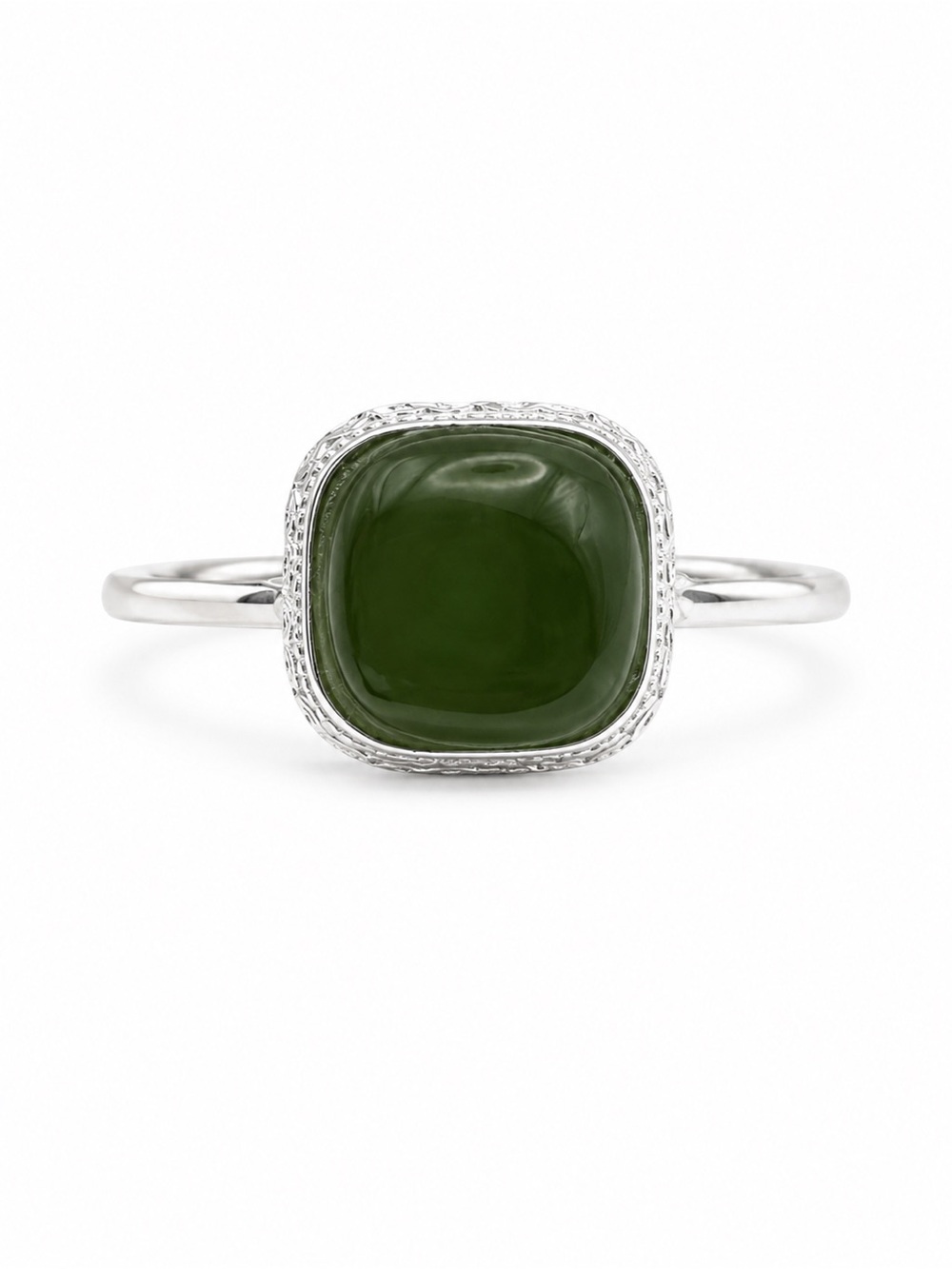 Jade Hidden Flower Ring (#R67)